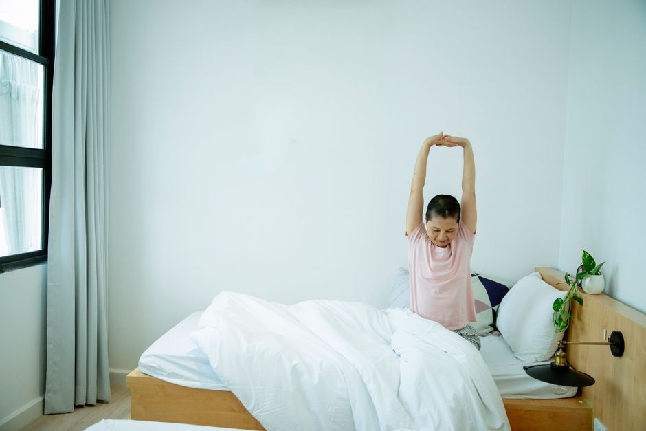 布団から出られない朝の様子