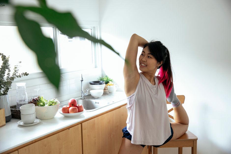 食事を見直す場面